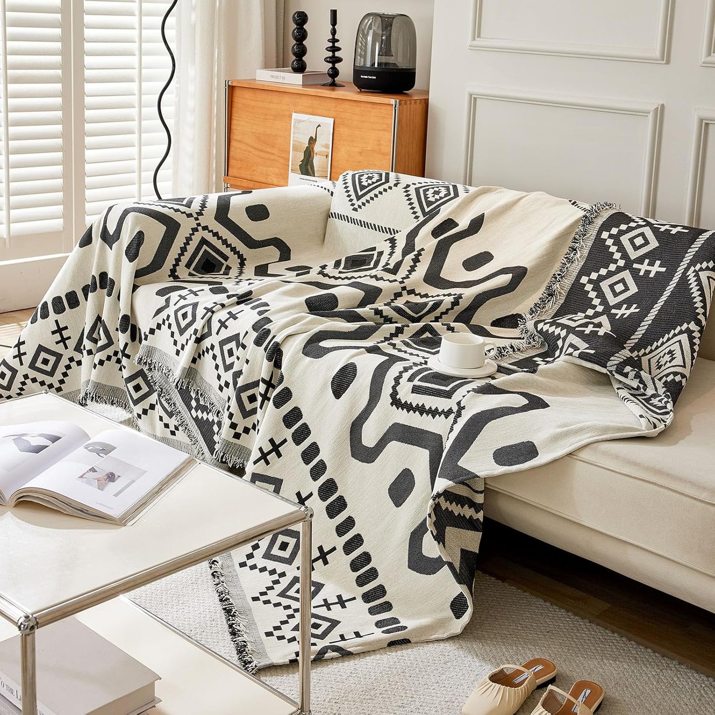 ZENLIV Boho Sofa Covers for Pets Protector Furniture Covers