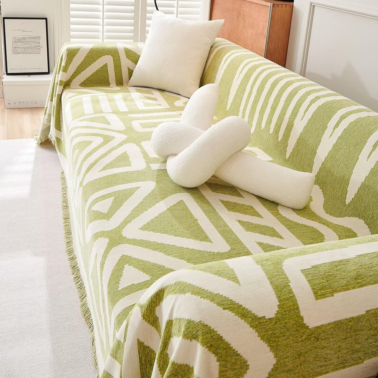 ZENLIV Boho Sofa Covers for Pets Protector Furniture Covers
